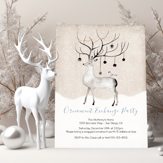Invitación Intercambio de ornamentos para la acuarela de los  (Subido por el creador)