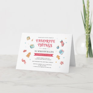 Invitación Intercambio de Regalos Anual de Navidad