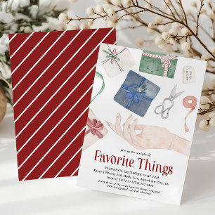 Invitación Intercambio de Regalos de Cosas Favoritas de Acuar
