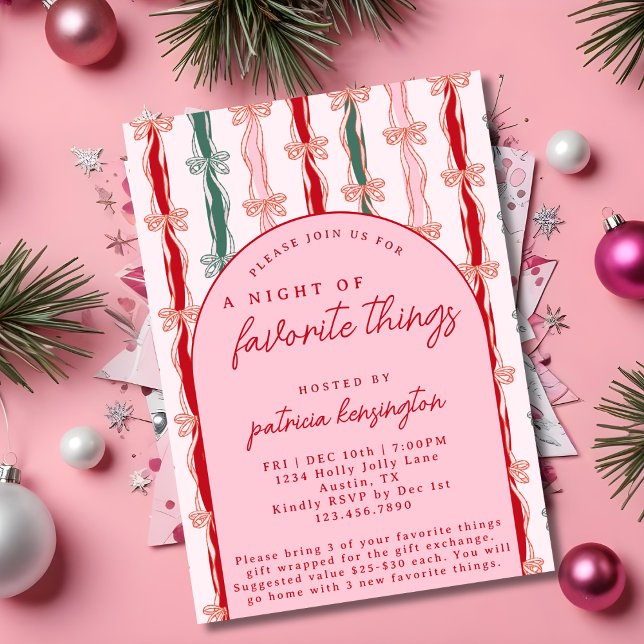 Invitación Intercambio de Regalos de Navidad de Cosas Favorit (Subido por el creador)