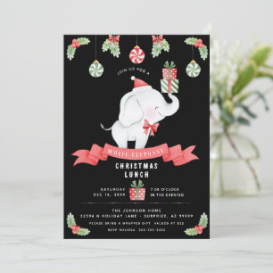 Invitación Intercambio de Regalos de Navidad para Almuerzo de