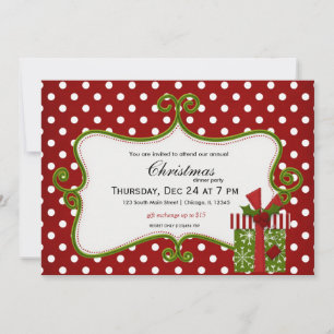 Invitación Intercambio de regalos de vacaciones