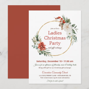 Invitación Intercambio de Regalos en la Fiesta de Navidad de