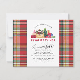 Invitación Intercambio de regalos festivos, fiesta de cosas f