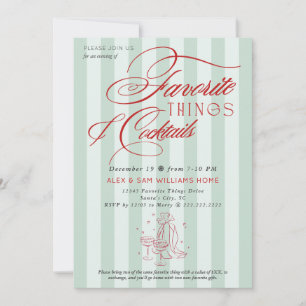 Invitación Intercambio de Regalos Navideños de Cosas Favorita