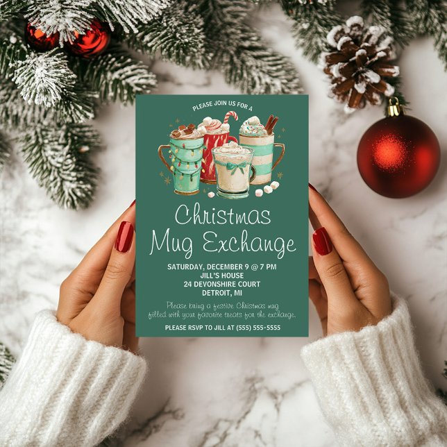 Invitación Intercambio de Taza de Navidad, Fiesta de Intercam (Subido por el creador)