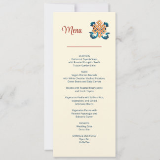 Invitación Interminable Knot Tibetan Boda