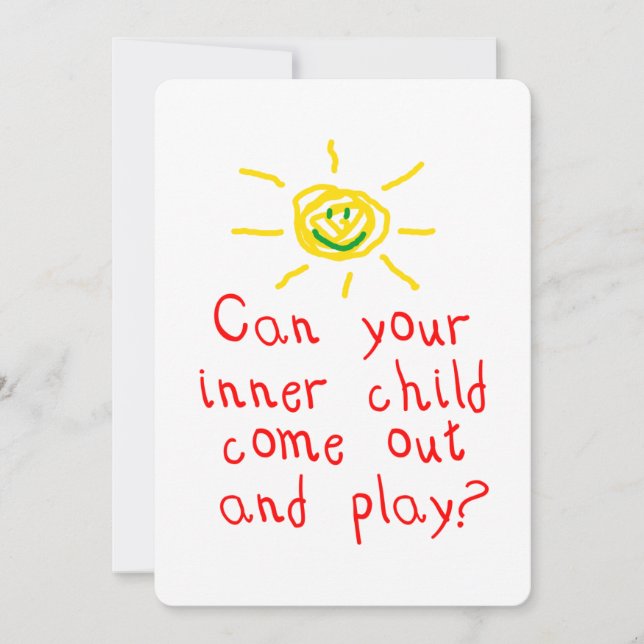 Invitación interna del fiesta del niño (Anverso)