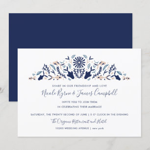 Invitación Internacional > Japonés   Boda moderno de Koi y Lo