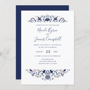 Invitación Internacional > Japonés   Moderno Koi Fish Crested