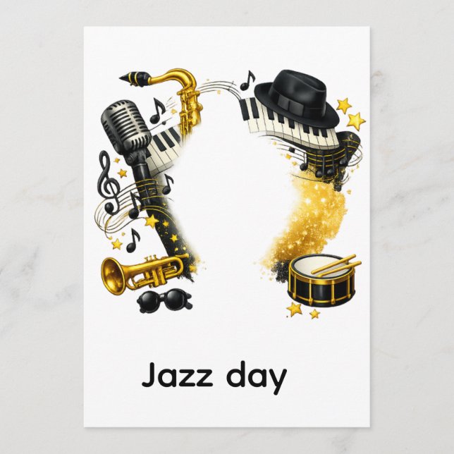Invitación international jazz day (Anverso)