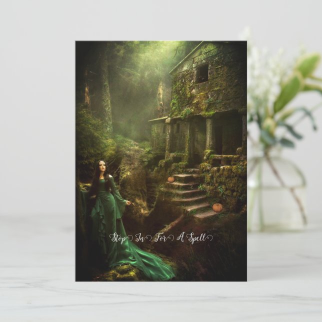 Invitación Interrumpir para un hechizo (Anverso de pie)