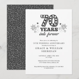 Invitación Into Forever 70 Aniversario Boda