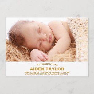 Invitación intrépida del nacimiento del bebé