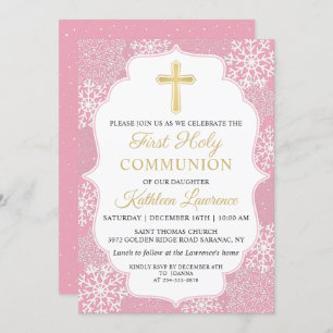 Invitación Invernadero iluminó a la primera comunión sagrada