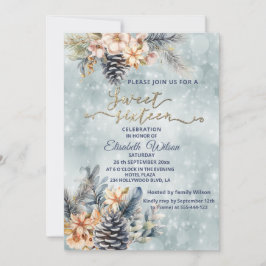 Invitación Invernadero moderno bokeh floral acuarela