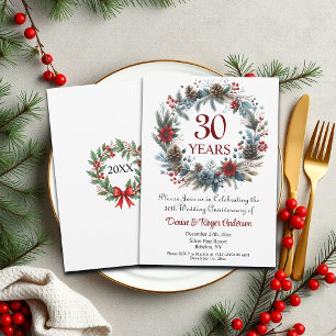 Invitación Invierno a 30° Aniversario de la Perla Boda