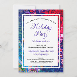 Invitación Invierno abstracto | FIESTA DE FESTIVOS Navidades