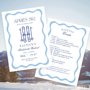 Invitación Invierno Apres Ski Bachelorette Party
