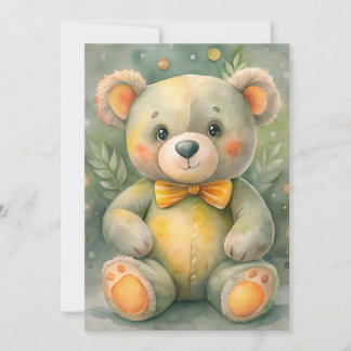 Invitación Invierno Azul con Ciervos