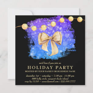 Invitación *~* Invierno congelación de Navidades de fiesta de