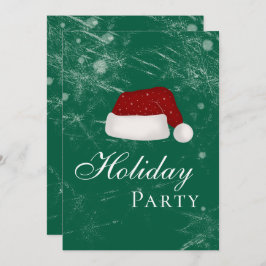 Invitación Invierno de Gorras Navidades de vacaciones de Sant