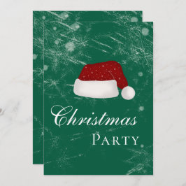 Invitación Invierno de Gorras Navidades de vacaciones de Sant