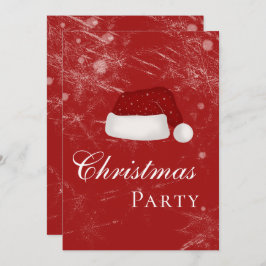 Invitación Invierno de Gorras Navidades de vacaciones de Sant