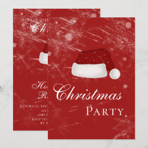 Invitación Invierno de Gorras Navidades de vacaciones de Sant
