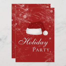 Invitación Invierno de Gorras Navidades de vacaciones de Sant