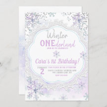 Invierno de Lavender Onederland Primer cumpleaños