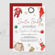Invierno de los Navidades de Santa Baby Shower