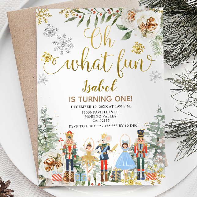 Invitación Invierno de los Nutcracker Oh Qué Divertido Primer (Subido por el creador)
