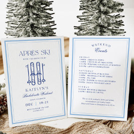 Invitación Invierno de nieve en temporada de esquí Bacheloret