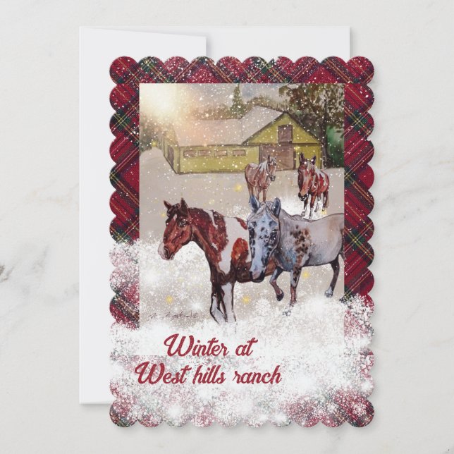 Invitación Invierno de siete y nokamis en el rancho de las co (Anverso)