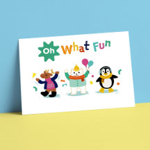 Invierno divertido invitan a Fiesta de cumpleaños 