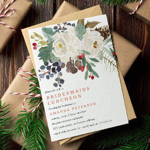 Invitación Invierno místico   Novias Boda de almuerzo V2