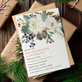 Invitación Invierno místico | Novias Boda de almuerzo V2