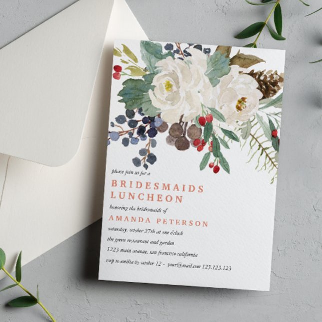 Invitación Invierno místico | Novias Boda de Luncheon (Subido por el creador)