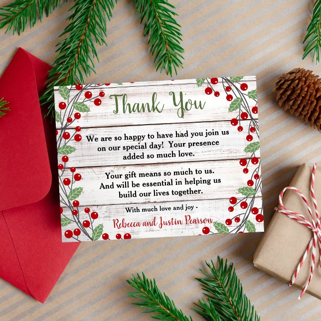 Invitación Invierno/Navidades Charm II de vacaciones Gracias  (Subido por el creador)