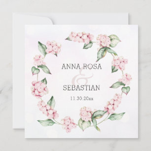 Invitación *~* Invierno Nieve Berry Boho QR RSVP AR12 Boda