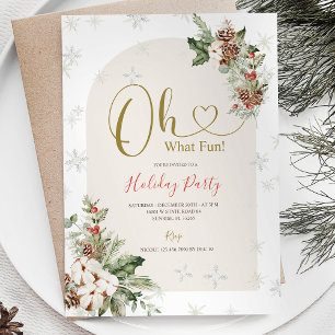 Invitación Invierno Oh Qué Divertidos Navidades Fiesta de Vac
