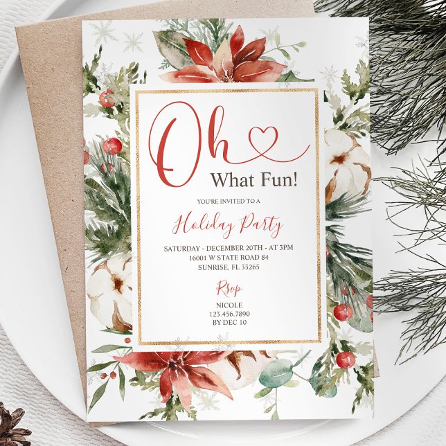 Invitación Invierno Oh Qué Divertidos Navidades Fiesta de Vac (Subido por el creador)