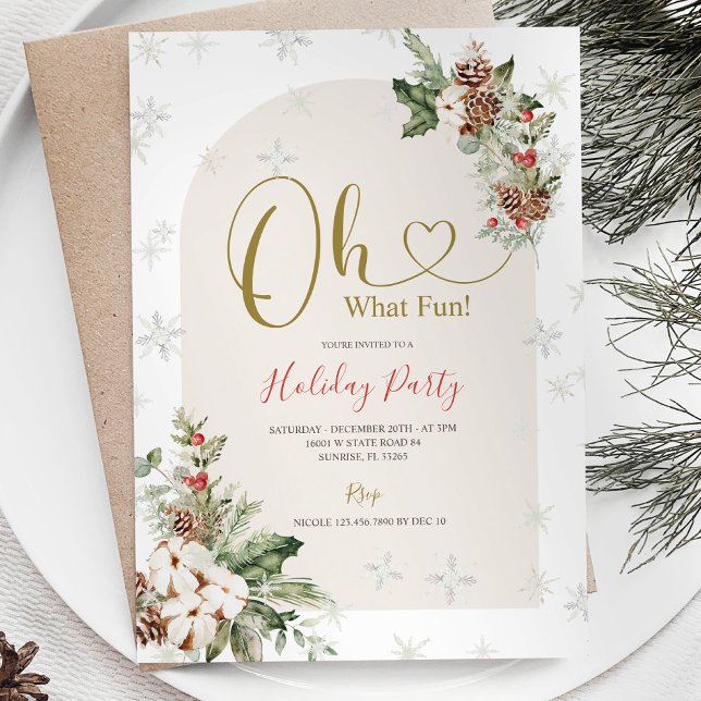 Invitación Invierno Oh Qué Divertidos Navidades Fiesta de Vac (Subido por el creador)