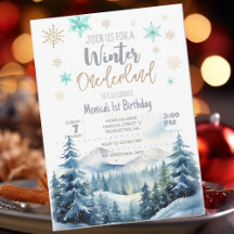 Invierno onederland maravilloso cumpleaños