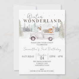 Invitación Invierno Onederland Primer cumpleaños, primer cump