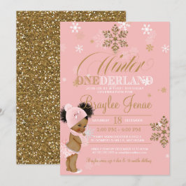 Invitación Invierno Primer bebé de cumpleaños de Australia