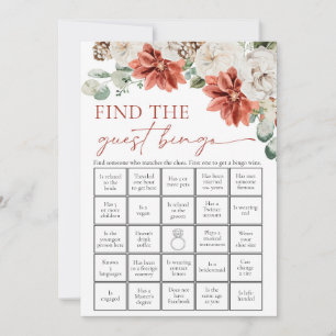 Invitación Invierno Rojo Encuentra el juego de ducha de novia