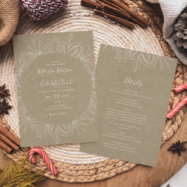 Invitación Invierno ruso | Kraft Todo En Un Boda