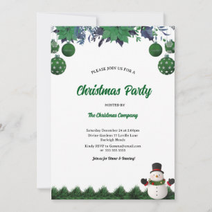 Invitación Invita a Santa Claus Fiesta de Navidad Moderna en